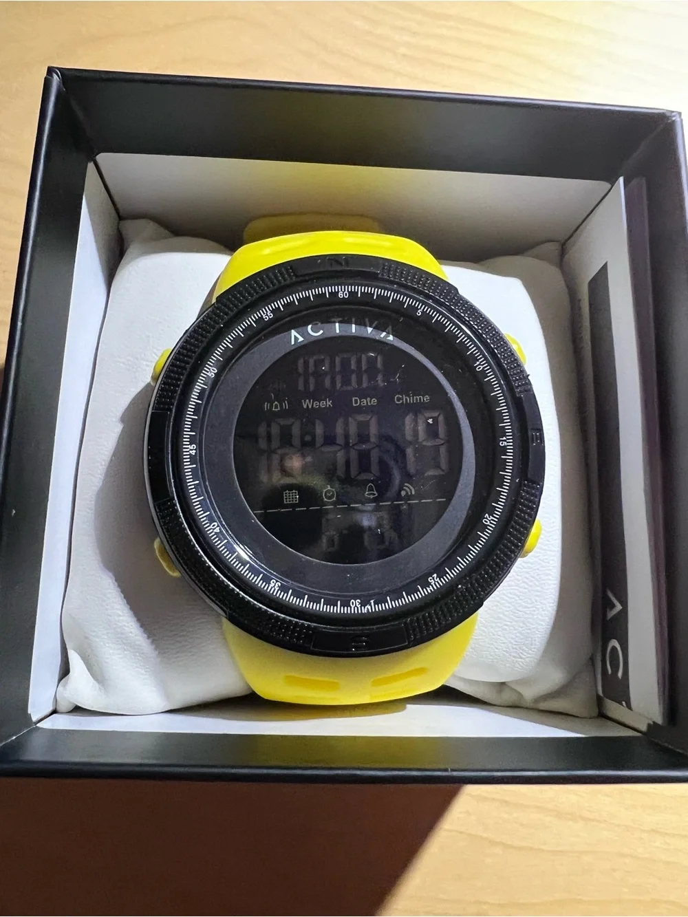 0136: Activa X Invicta Digital Essential Mens Watch - 50mm Yellow (ACW1915-014)